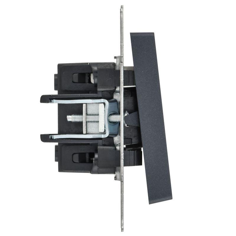  Выключатель 1-кл. СП BRITE ВС10-1-1-БрМ 10А с индик. механизм маренго IEK BR-V10-1-10-K35 фото в каталоге от BTSprom.by