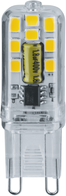 лампа светодиодная 80 250 nll-p-g9-3-230-6.5k-nf прозрачная 6500к холод. бел. 250лм 220-240в без пульсаций navigator 80250 от BTSprom.by