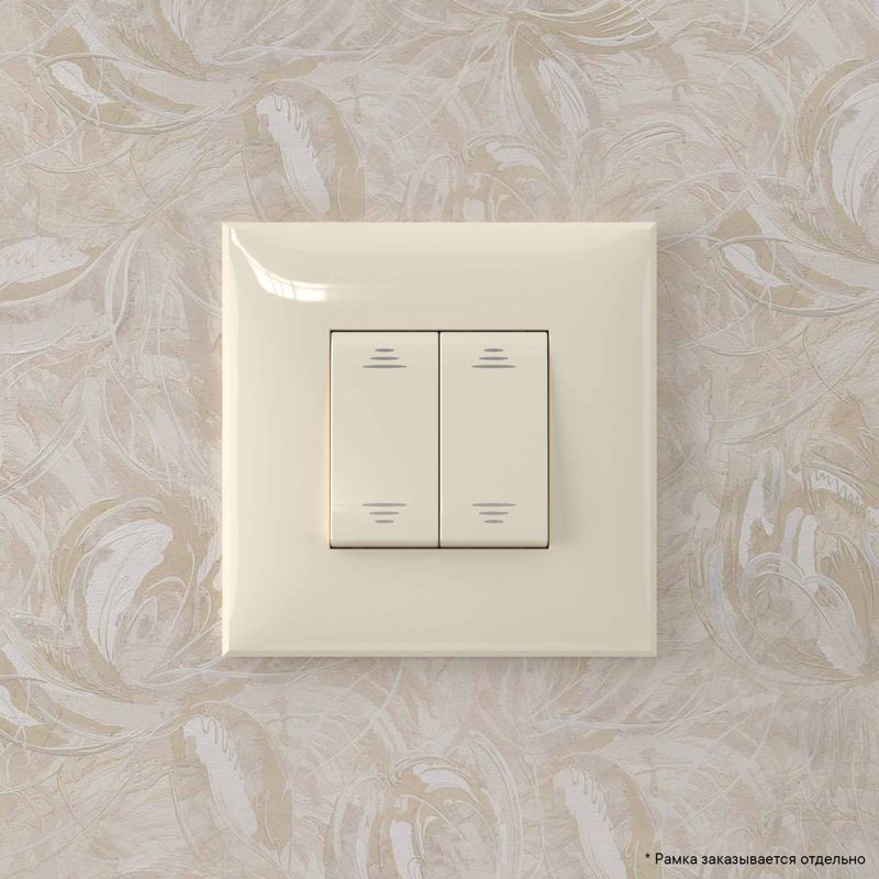  Переключатель 2-кл. 2мод. СП Avanti "Ванильная дымка" 16А IP20 беж. DKC 4405114 фото в каталоге от BTSprom.by