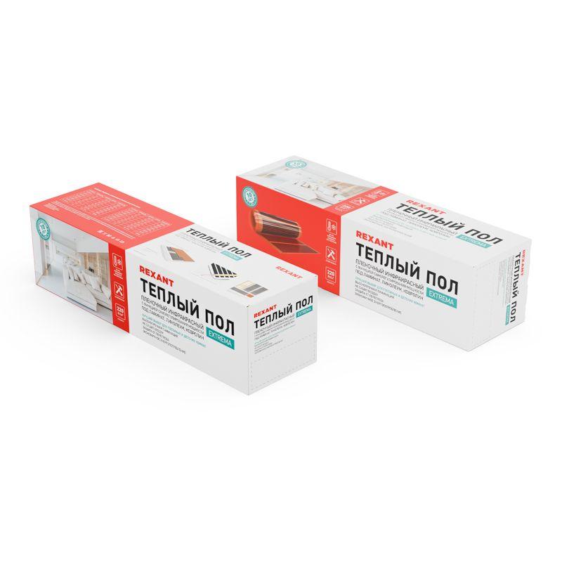  Комплект "Теплый пол" (пленка) Extrema 220 2кв.м 0.5х4м 440Вт Rexant 51-0522-7 фото в каталоге от BTSprom.by
