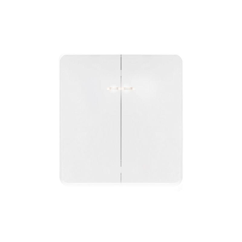 выключатель 2-кл. сп round miele 10а с подсветкой перламутр kranz kr-78-0714-1 от BTSprom.by