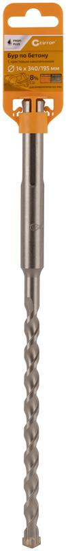  Бур по бетону Profi Plus SDS-Max с крестовым наконечником 14х340мм Cutop 42-14340 фото в каталоге от BTSprom.by