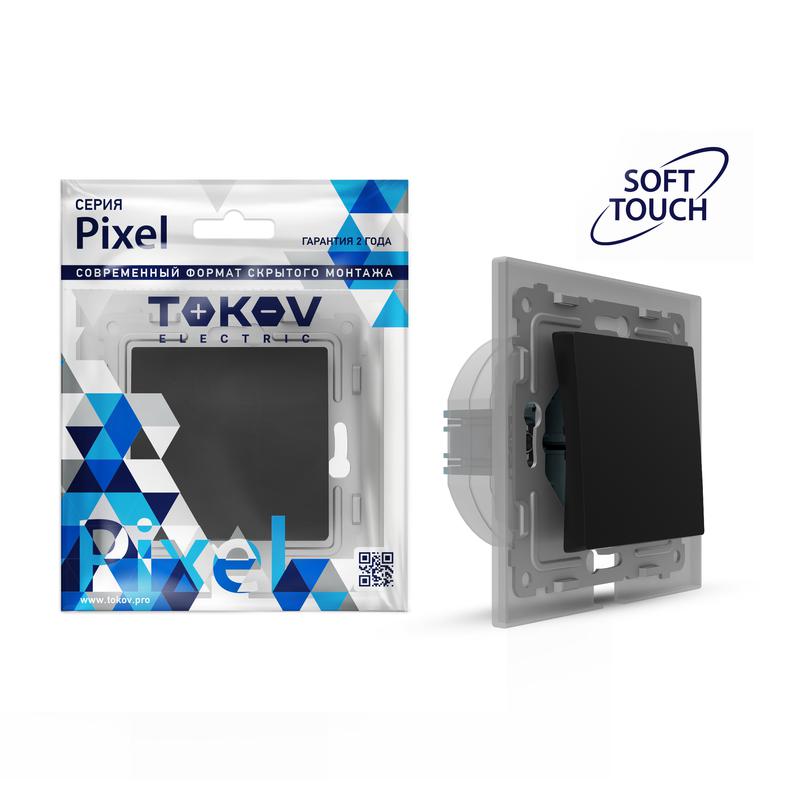 переключатель 1-кл. сп pixel ip44 механизм карбон tokov electric tke-px-p1-c14-ip44 от BTSprom.by