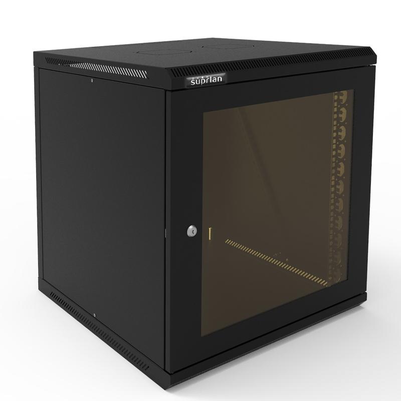 шкаф телекоммуникационный настенный твс-12u-600-600-ср-9005 suprlan 05-2126-b от BTSprom.by