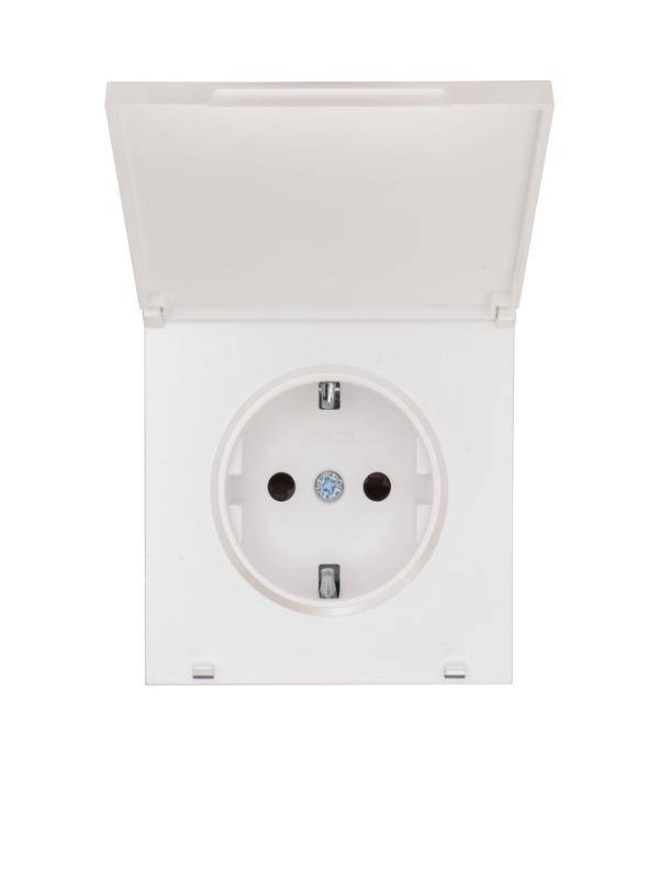 розетка 1-м сп zima 16а ip44 с заземл. с крышкой пбт безвинтовой зажим/клемма механизм бел. искра матов. lezard 704-1488-123bipchqc от BTSprom.by