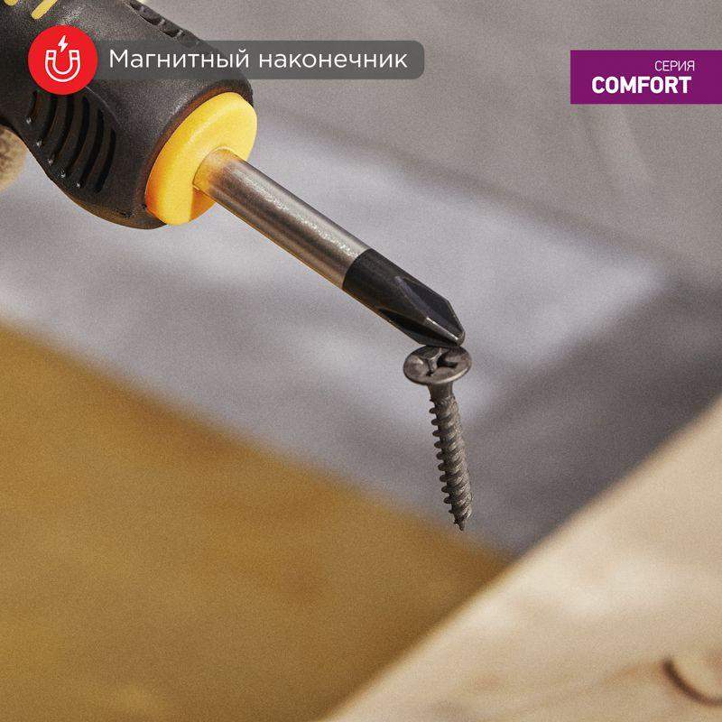  Отвертка крестовая PH 2х40мм двухкомпонентн. рукоятка Rexant 12-4730 фото в каталоге от BTSprom.by