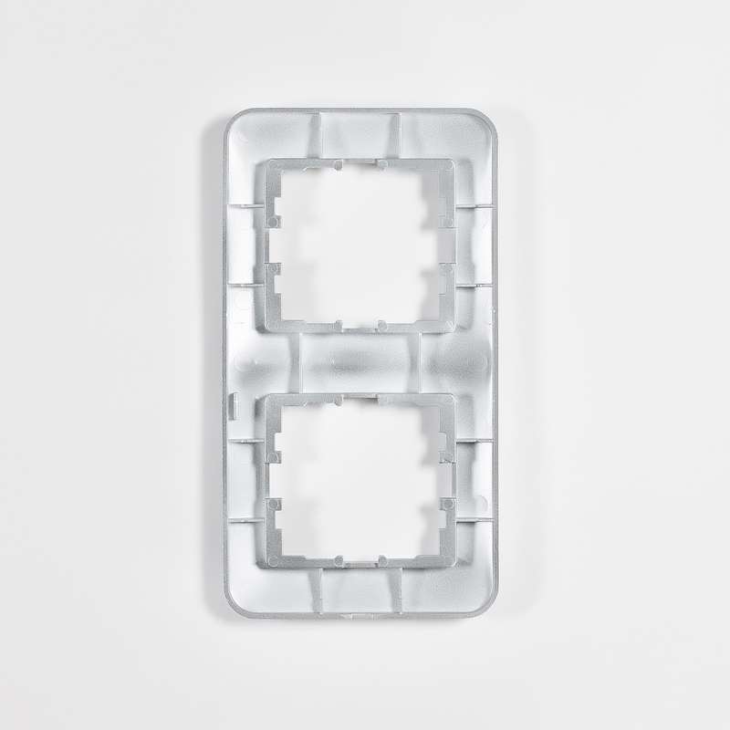  Рамка 2-м Karina Life вертикал. матов. серебр. LEZARD 708-4300-152 фото в каталоге от BTSprom.by