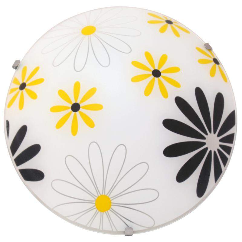  Светильник "Колорика Арин" 250 НПБ 01-60-130 М15 прозр. пес. 3 цвета/клипса штамп металлик (ИМ) настенный бел./корич./желт. Элетех 1005404769 фото в каталоге от BTSprom.by