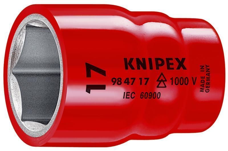 головка торцевая vde 1000в dr 1/2дюйм шестигранная 12мм диэлектрическая knipex kn-984712 от BTSprom.by