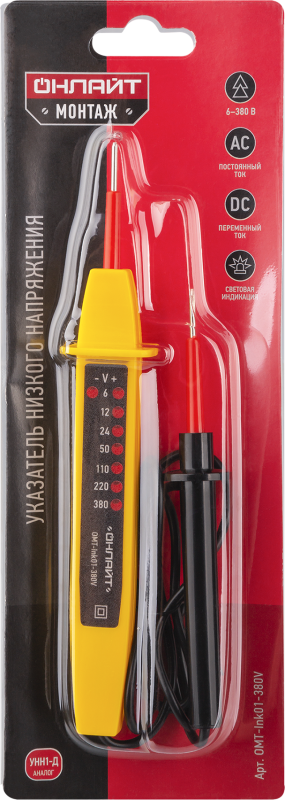 индикатор контактный 90 082 omt-ink01-380v 380в унн-1д онлайт 90082 от BTSprom.by