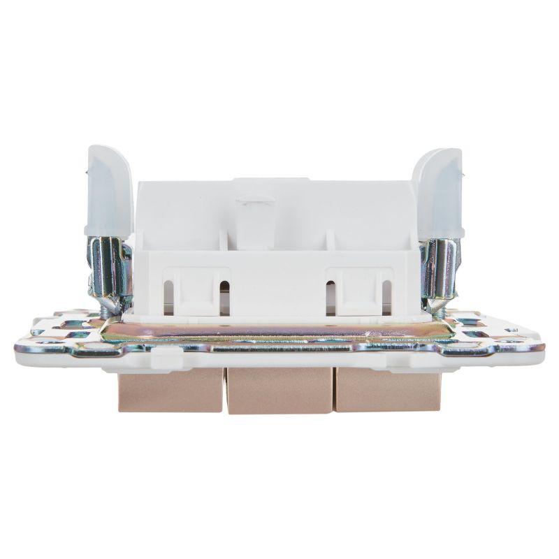  Выключатель 3-кл. SKANDY 10А SK-V11Sa песочн. IEK SK-V30-0-10-K98 фото в каталоге от BTSprom.by