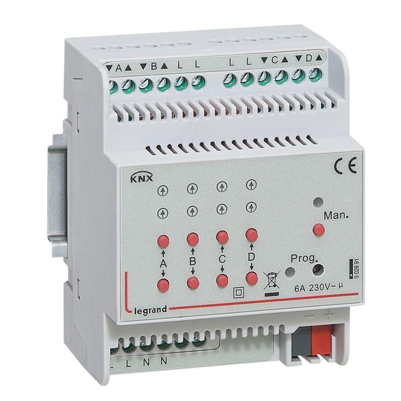 активатор 4-канальный knx din 4мод. 6а для приводов жалюзи/рольставень leg 002691 от BTSprom.by