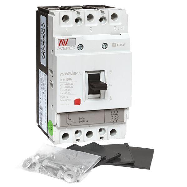  Выключатель автоматический 3п 160А 35кА AV POWER-1/3 TR AVERES EKF mccb-13-160-TR-av фото в каталоге от BTSprom.by
