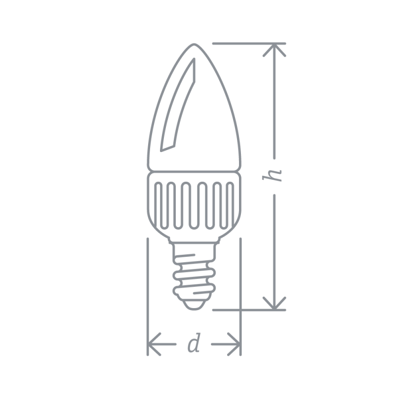 Лампа светодиодная 61 652 NLL-C37-7-230-4K-E14-3STEPDIMM 7Вт свеча матовая 4000К нейтр. бел. E14 560лм 176-264В Navigator 61652 фото в каталоге от BTSprom.by