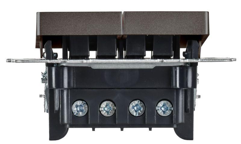  Выключатель перекрестный 2-кл. СП BRITE ВС10-2-3-БрТБ 10А механизм бронза IEK BR-V23-0-10-K45 фото в каталоге от BTSprom.by