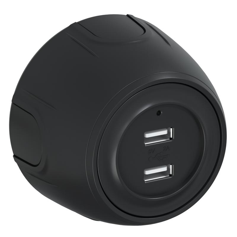 розетка usb 2-м rotondo с подсветкой черн. onekeyelectro 7700900 от BTSprom.by