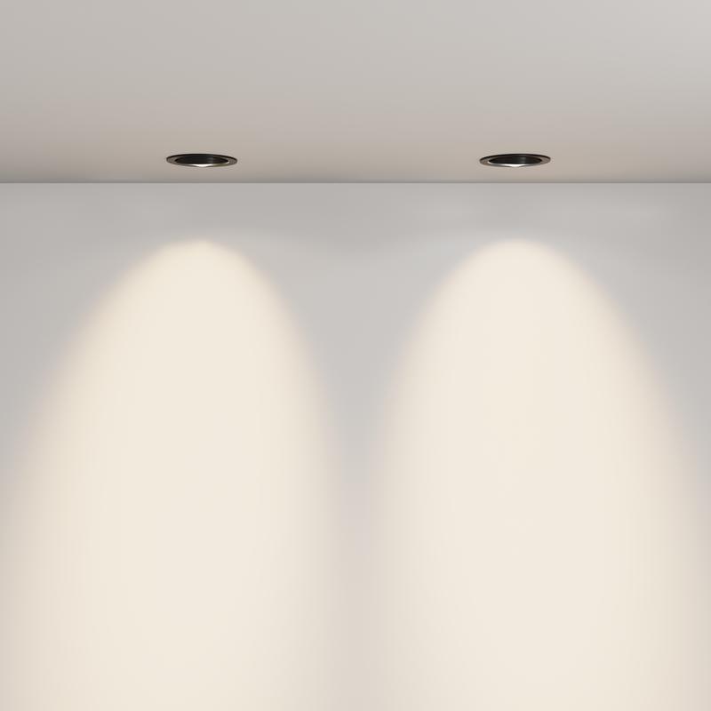  Светильник Lens 12Вт 3000К 70град. встраив. Maytoni DL105-12W3K-B фото в каталоге от BTSprom.by