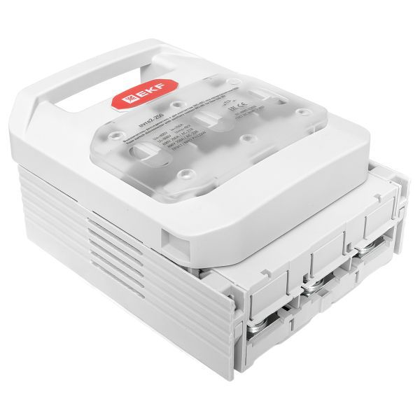  Выключатель-разъединитель УВРЭ v2 250А с доп. контактом (NO+NC) откидного типа под предохранители ППН (габ.1) EKF uvre2-250 фото в каталоге от BTSprom.by