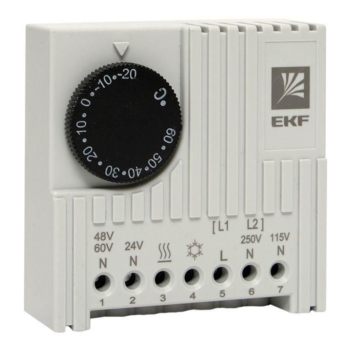 термостат no/nc (охлаждение/обогрев) на din-рейку 5-10а 230в ip20 proxima ekf thermo-no-nc-din от BTSprom.by