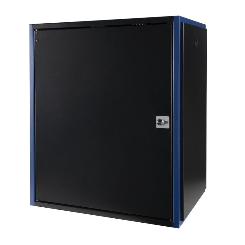 шкаф настенный 19дюйм 15u 600х450 дв. метал. черн. datarex dr-610311 от BTSprom.by