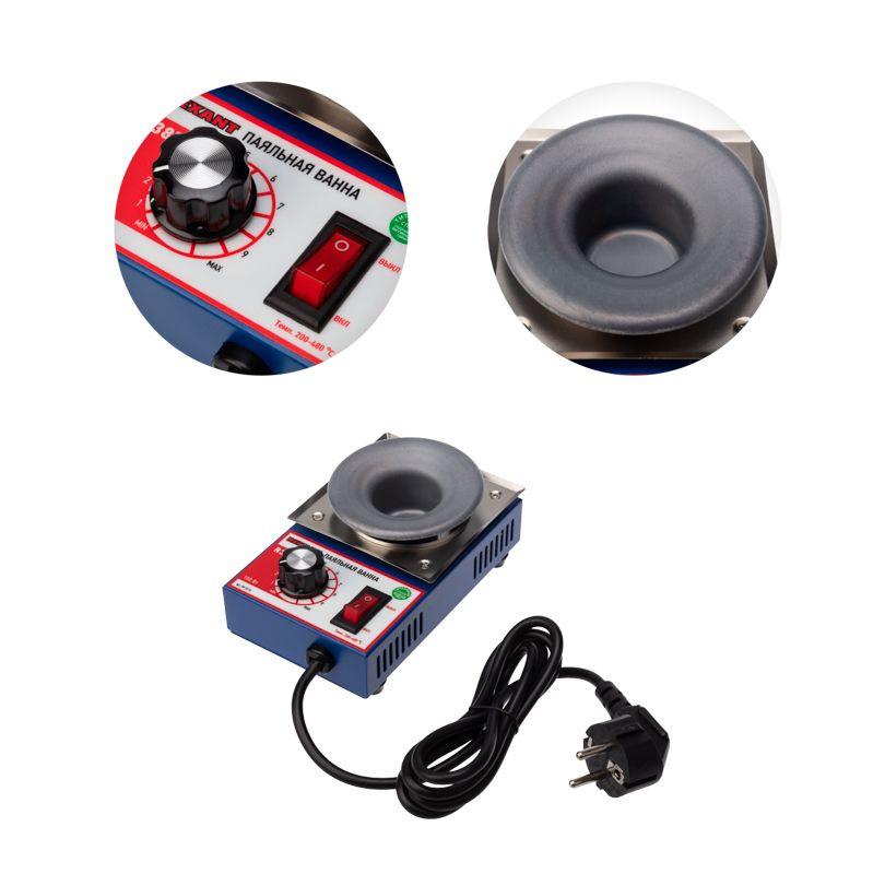  Ванна паяльная модель R38F 100Вт d38мм 200-480град.C бессвинцовая Rexant 09-9210 фото в каталоге от BTSprom.by