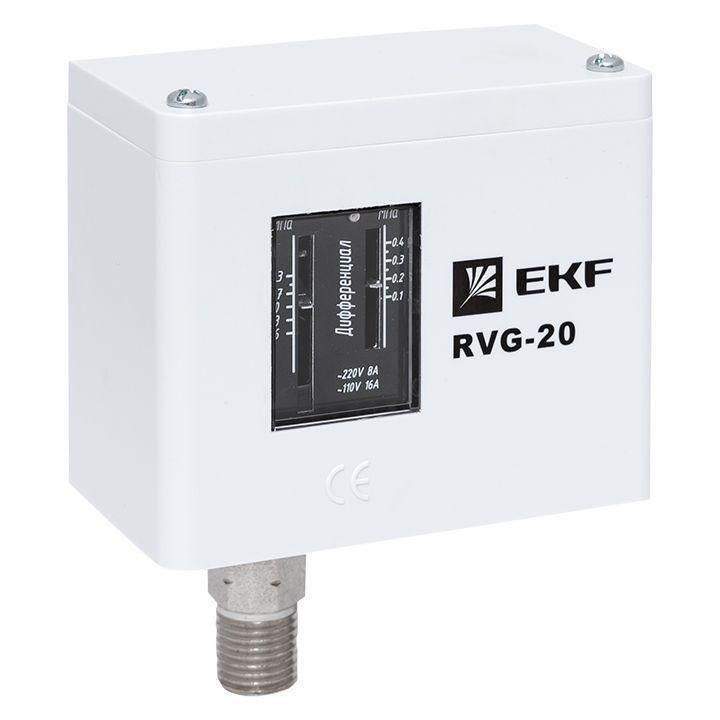 реле избыточного давления rvg-20-1.6 (1.6мпа) ekf rvg-20-1.6 от BTSprom.by