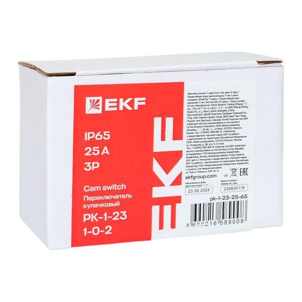  Переключатель кулачковый ПК-1-23 3п 25А "1-0-2" IP65 EKF pk-1-23-25-65 фото в каталоге от BTSprom.by