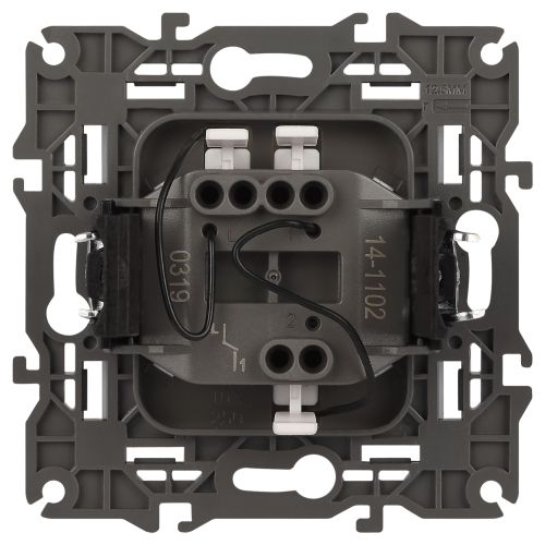  Выключатель 1-кл. СП Elegance 14-1102-01 10А IP20 250В 10AX с подсветкой механизм бел. Эра Б0034215 фото в каталоге от BTSprom.by