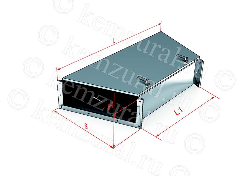 Короб каб. блочный 3-х канальный горизонт. поворот трассы на 45град. ККБ-3УГП-0.2/0.5 УТ1.5 1.5мм КЭМЗ 606 502005 44 от BTSprom.by
