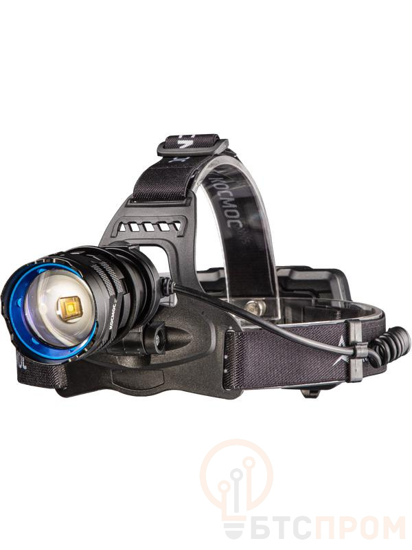  Фонарь налобный аккум. 10Вт Laser LED/Li-ion18650 3х1200мА.ч алюм. КОСМОС (KOC854Lit) фото в каталоге от BTSprom.by