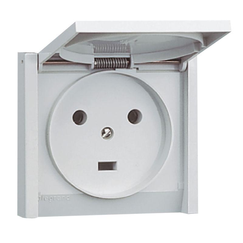 розетка 1-м сп plexo 20а ip44 230в 2p+e сер. leg 055703 от BTSprom.by