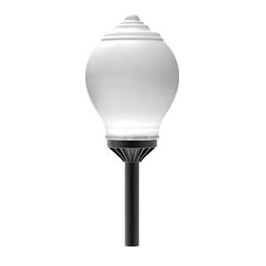 светильник светодиодный парковый omni-r 40вт 3000к торшерный ral9005 черн. муар varton v1-s0-90521-40000-6504030 от BTSprom.by
