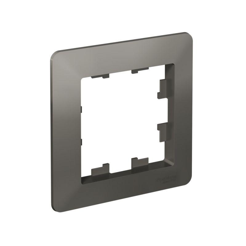 рамка 1-м atlasdesign air сталь/дым. черн. se atn220901 от BTSprom.by