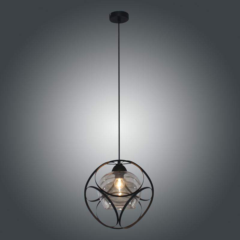  Светильник "Романо" 212 ф310 (плафон 7589) НСБ 01-60-182 Е27 (ИМ) подвесной черн.муар Элетех 1005405228 фото в каталоге от BTSprom.by