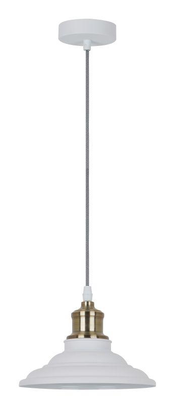 светильник pl-600 с69 подвес. loft 1хe27 40вт 230в бел.+страрин. медь camelion 13418 от BTSprom.by