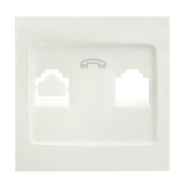  Панель лицевая Валенсия для 1-м розетки Phone жемчуж. PROxima EKF EST01-L-034-50 фото в каталоге от BTSprom.by