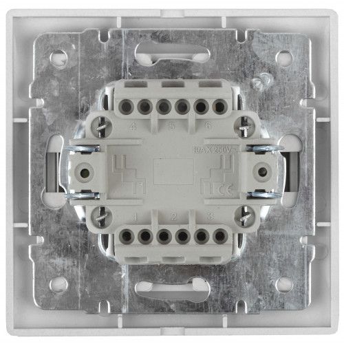  Выключатель 3-кл. СП Plano 10А IP20 1-106-01 250В бел. Intro Б0053788 фото в каталоге от BTSprom.by