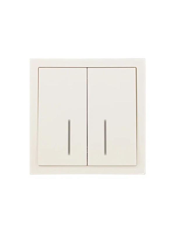  Выключатель 2-кл. с индик. СП ZIMA IP20 10А безвинт. зажим слон. кость LEZARD 704-9088-112QC фото в каталоге от BTSprom.by