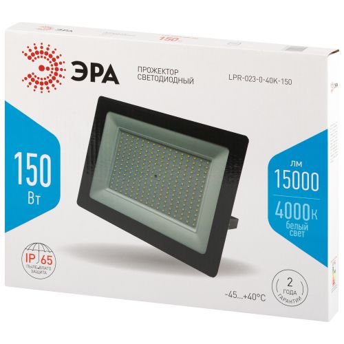  Прожектор светодиодный LPR-023-0-40K-150 150Вт 4000К IP65 15000лм Д 120град. черн. Эра Б0067708 фото в каталоге от BTSprom.by