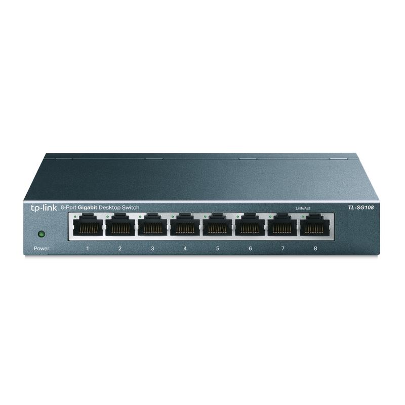 коммутатор tl-sg108 8-портовый 10/100/1000мбит/с настол. tp-link 1259448 от BTSprom.by