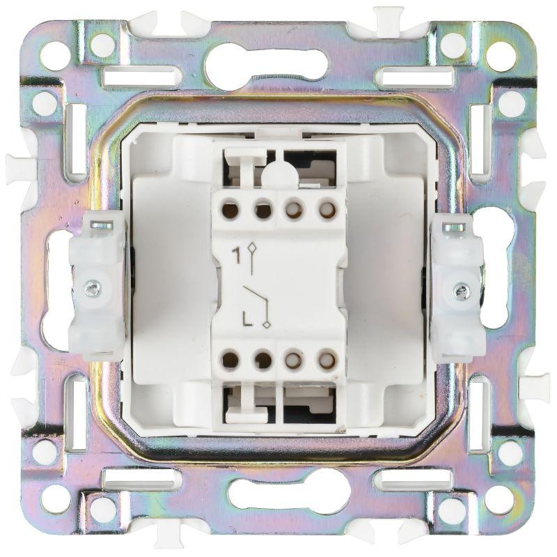  Выключатель 1-кл. SKANDY 10А SK-V01N никель IEK SK-V10-0-10-K50 фото в каталоге от BTSprom.by
