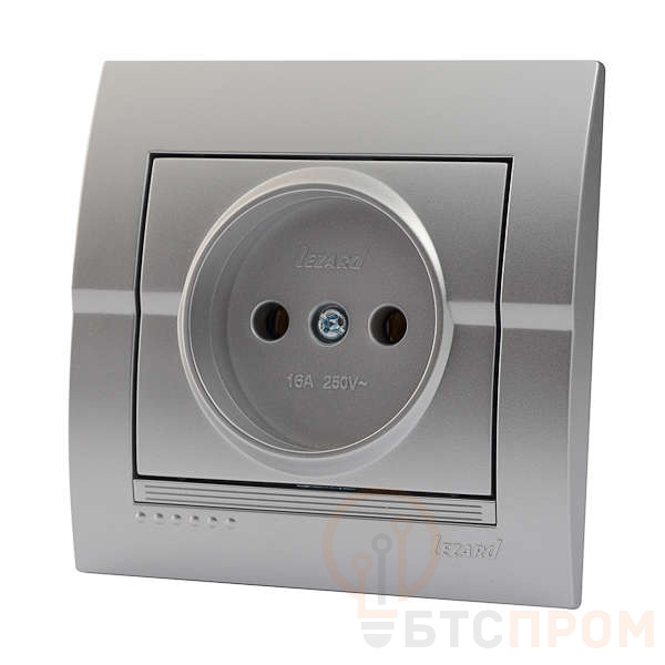 Розетка 1-м СП Deriy 16А IP20 без заземл. бакелит серебр. метал. LEZARD 702-2828-121B фото в каталоге от BTSprom.by  Розетка 1-м СП Deriy 16А IP20 без заземл. бакелит серебр. метал. LEZARD 702-2828-121B фото в каталоге от BTSprom.by