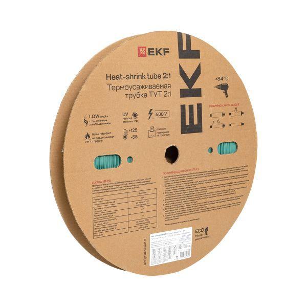 трубка термоусадочная тут нг 25/12.5 зел. proxima (уп.50м) ekf tut-25-j от BTSprom.by