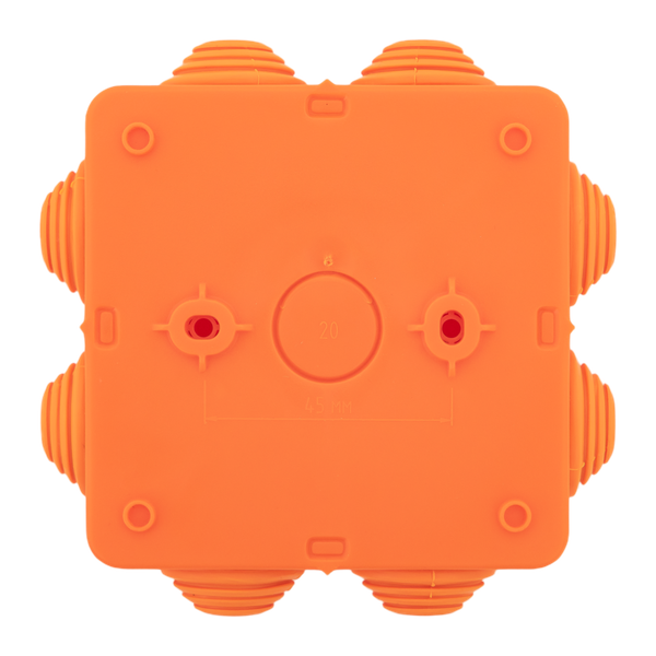  Коробка огнестойкая E45 85х85х40мм IP55 с клеммниками 4 полюса 0.5-4кв.мм HF EKF plc-kmfr-85-404 фото в каталоге от BTSprom.by