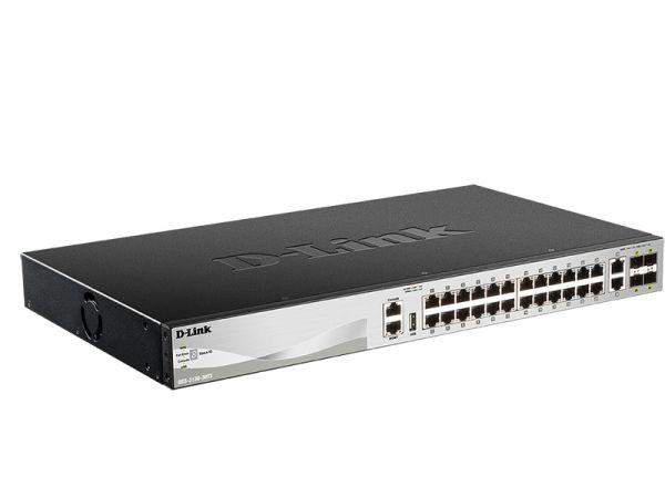 коммутатор управляемый стекируемый l3 dgs-3130-30ts/b1a с 24 портами 10/100/1000base-t 2 портами 10gbase-t и 4 портами 10gbase-x sfp+ d-link 1844078 от BTSprom.by