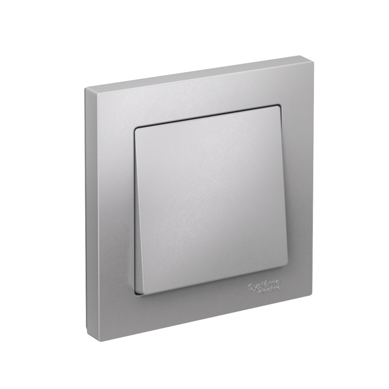 выключатель 1-кл. atlasdesign (сх. 1) 10ax быстрозажим. клем. в сборе алюм. se atn000312s от BTSprom.by