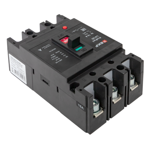  Выключатель автоматический 3п 16А 18кА LS125 ProPact EKF mccb-125-18-3-16-ls фото в каталоге от BTSprom.by