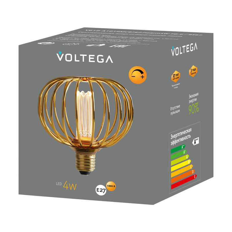 Лампа светодиодная Loft Led A101GMC97 4Вт 1800К E27 DIM Voltega 8567 фото в каталоге от BTSprom.by