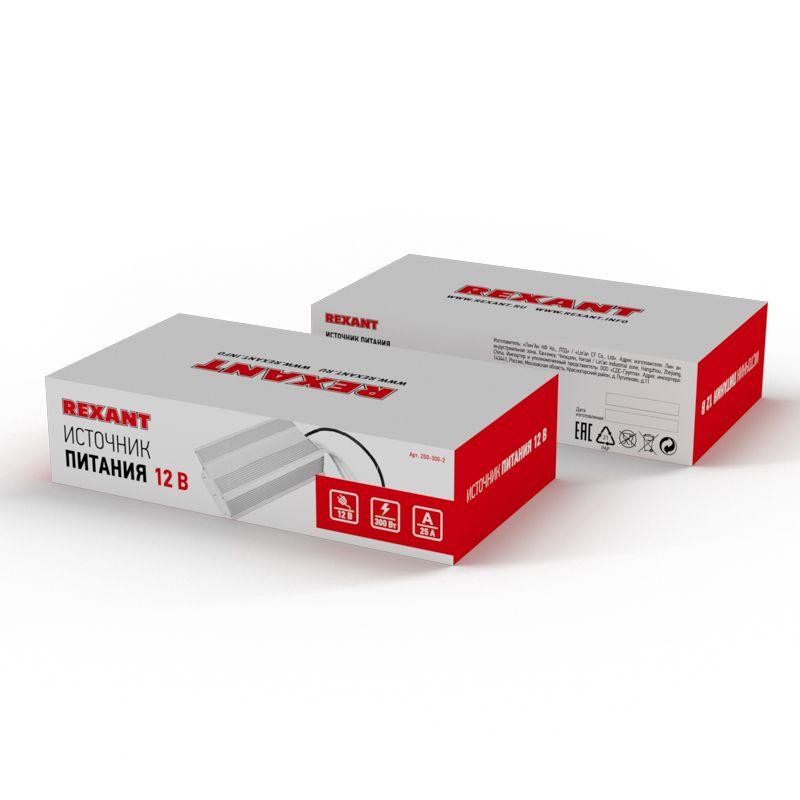 источник питания с проводами 300вт 12в rexant 200-300-2 от BTSprom.by