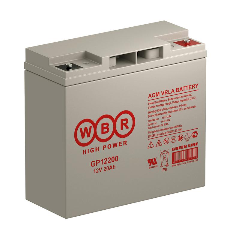  Аккумулятор 12В 20А.ч WBR GP12200 WBR фото в каталоге от BTSprom.by